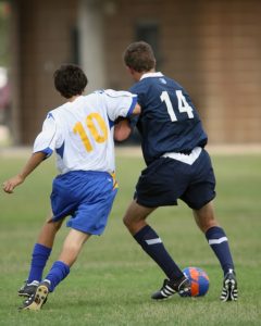 サッカーにおけるボディシェイプの例