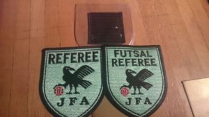 サッカーとフットサルの審判ワッペン