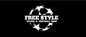 札幌市白石区本郷通8丁目北8-1にある、フットサルブランドを中心としたサッカー&フットサルショップ「FreeStyle」のロゴ